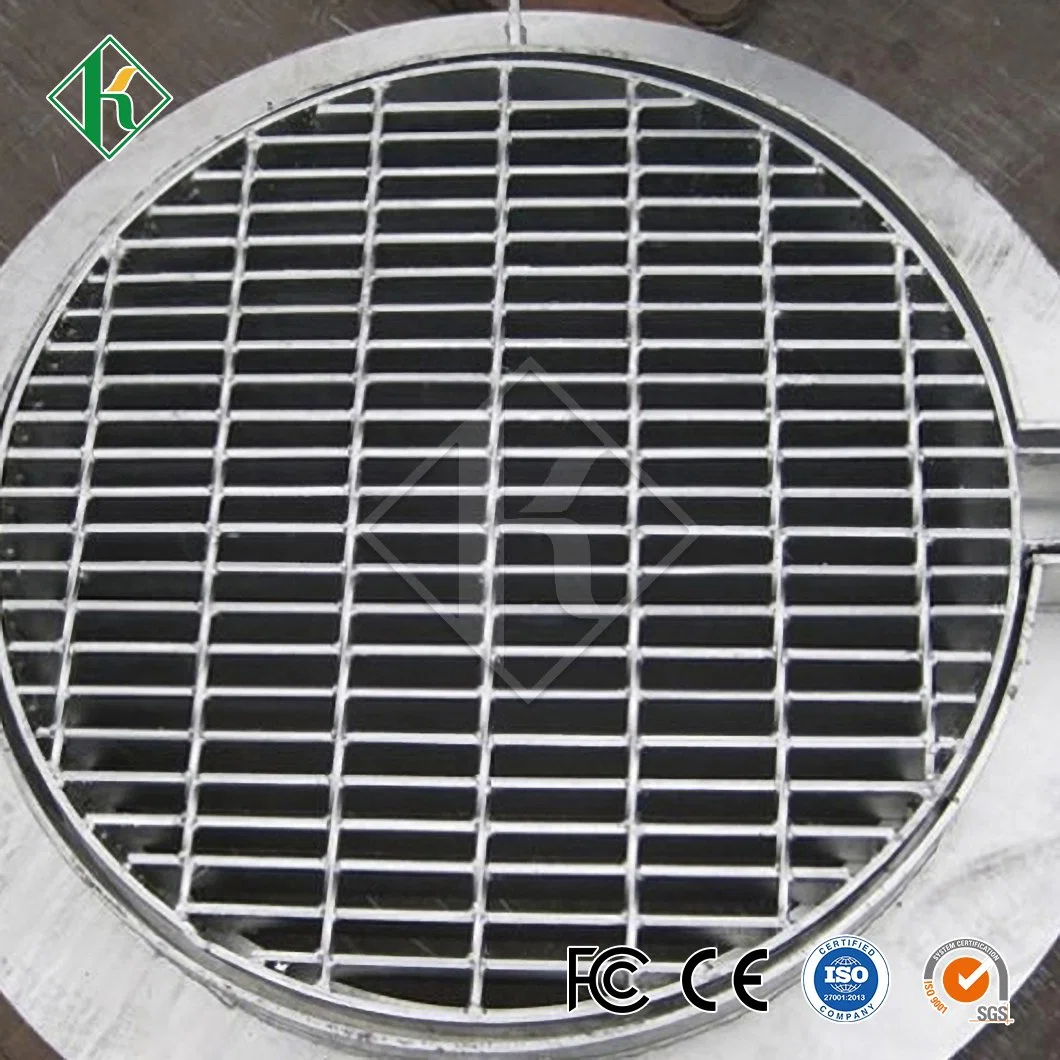 Kaiheng Steel Grating Platform Supplier Trench Drain Covers Stainless Steel China Anti-Theft Iron Drain Grates