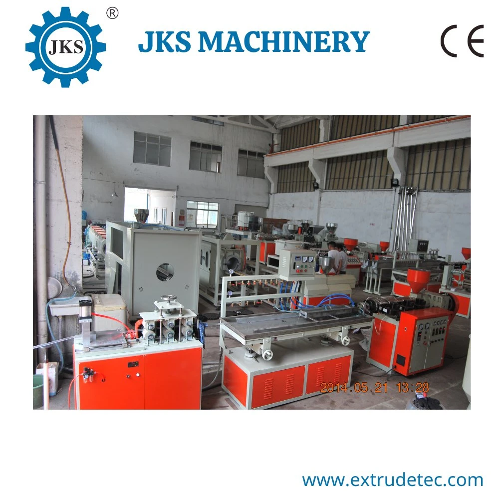 Plastic LDPE/MDPE/HDPE Pipe/Profile/Sheet/Plate Special Screw Designed Extrusion Lines for Indoor and Outdoor Floor Machinery/Extruding Machine