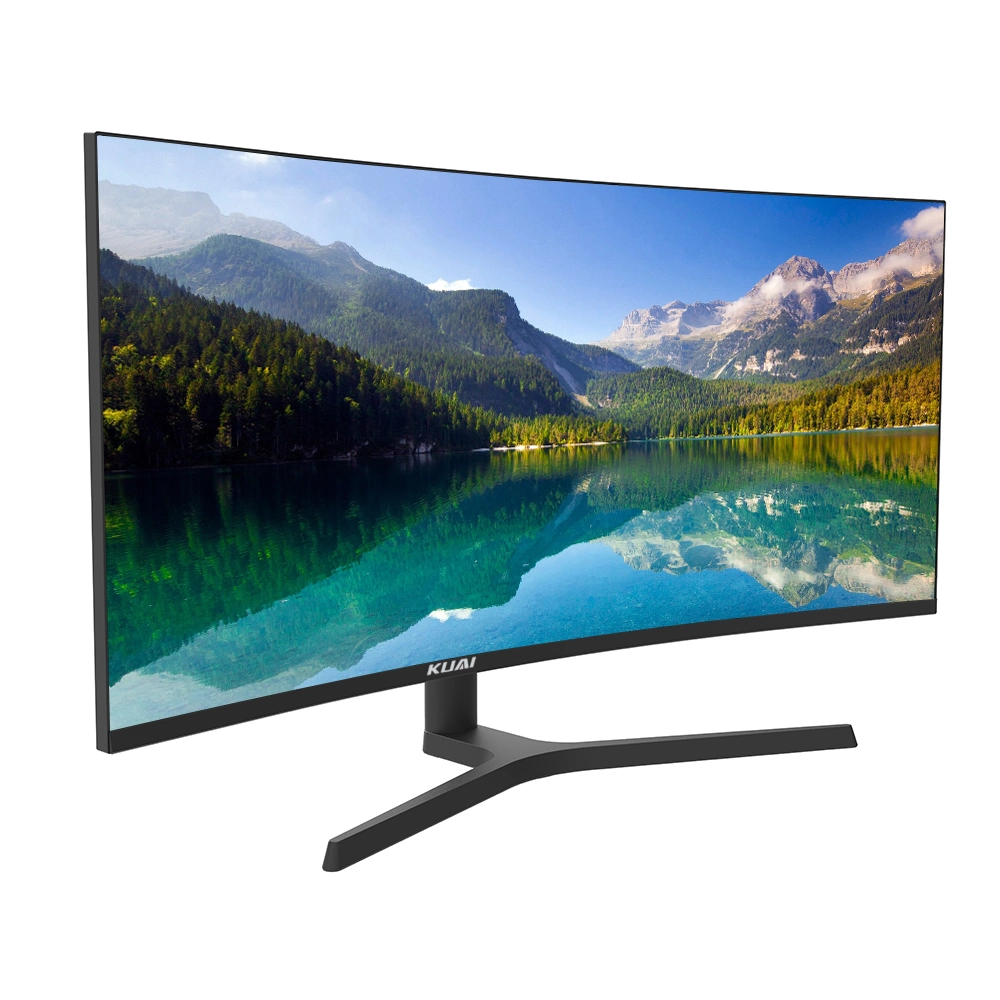 34 Inch Qhd Ultrawide Curved Gaming Monitor with 1ms Response Time and 165Hz Refresh Rate Zeroframe Lifting and Rotatable Stand 4K Monitor