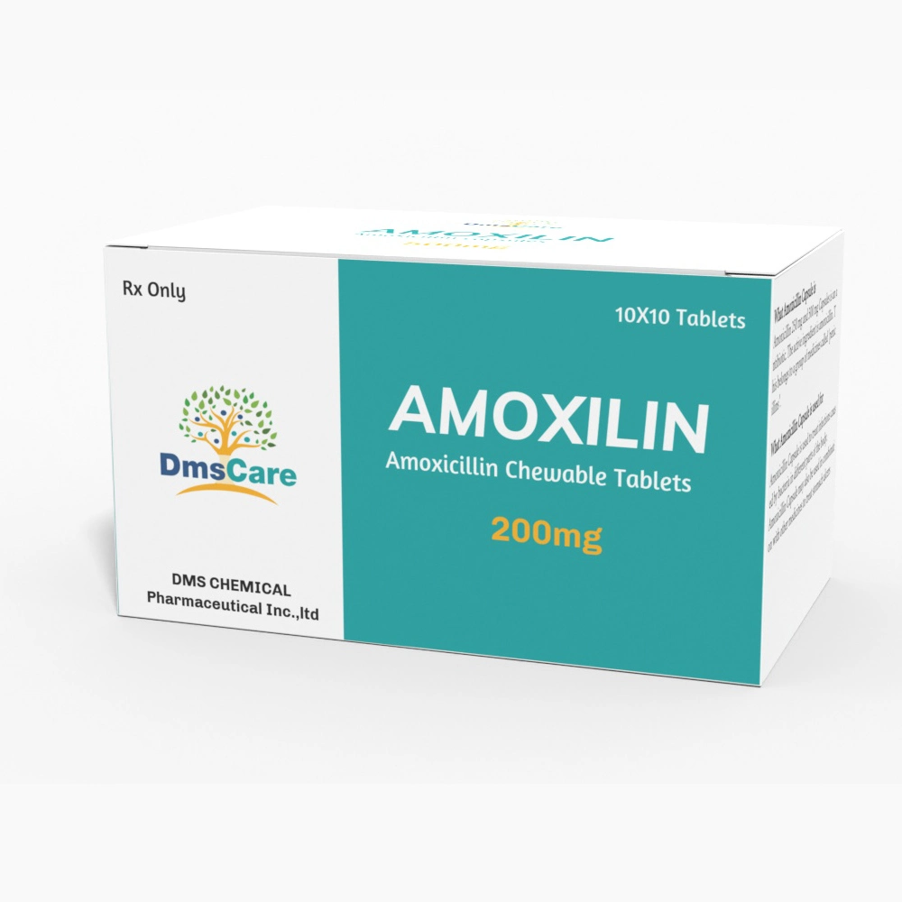 Amoxicillin Chewable Tablets 200mg Western Medicines OEM Service