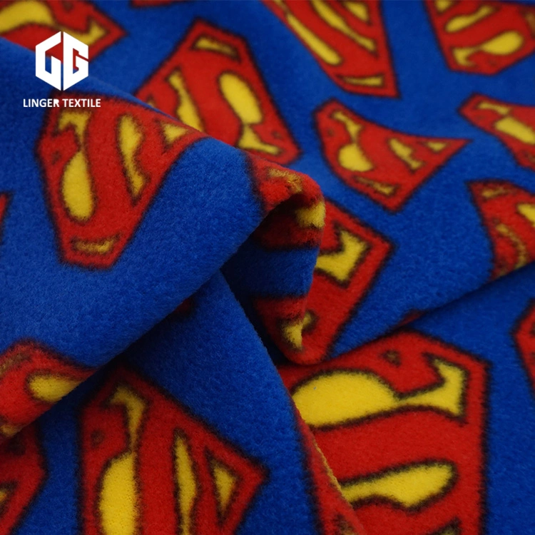 Superman Design Polyeaster Polar Fleece for Clothes