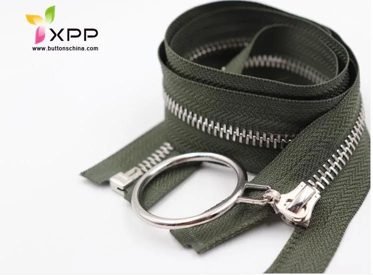 China Manufactory # 5 Metal Aluminium Zipper Open End