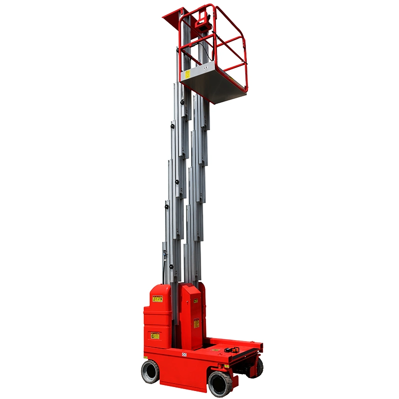 High Quality Self Propelled Dual Mast Platform Ladder Lift Jack