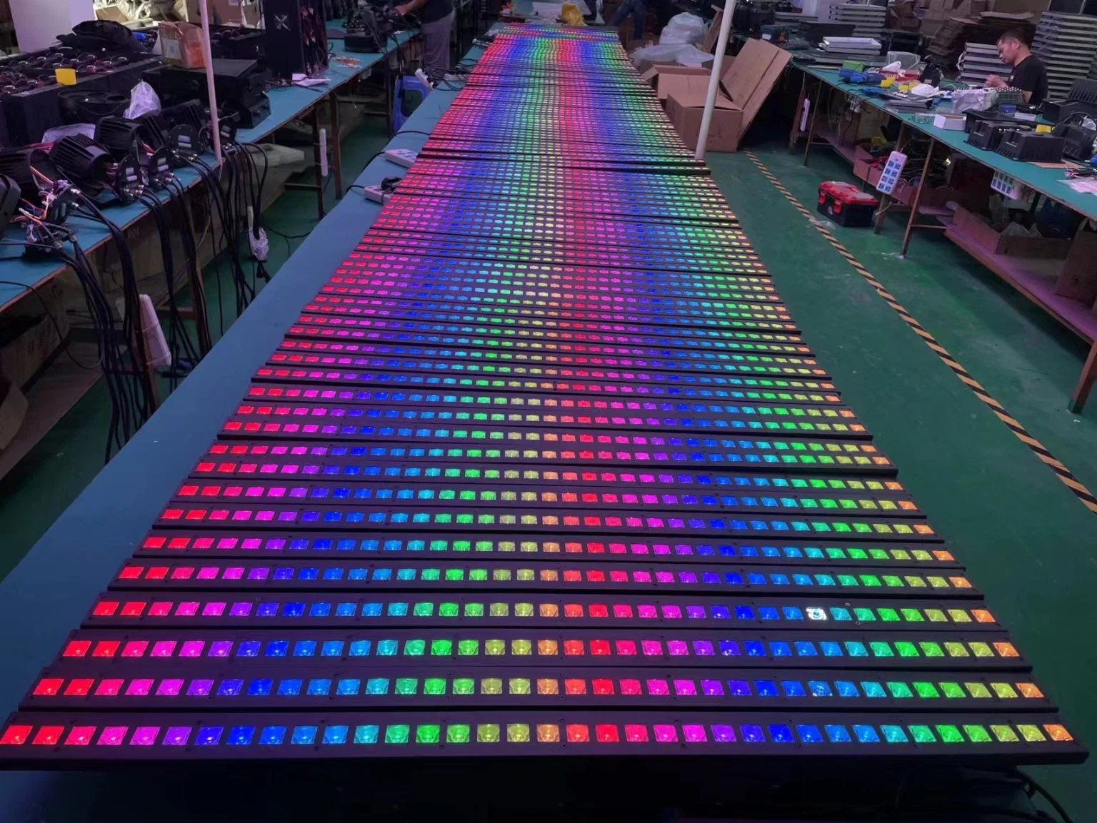 مصباح LED مصفوفة سيارة البكسل حلقة الغسل الحائطي RGB 3in1 ضوء للأحداث