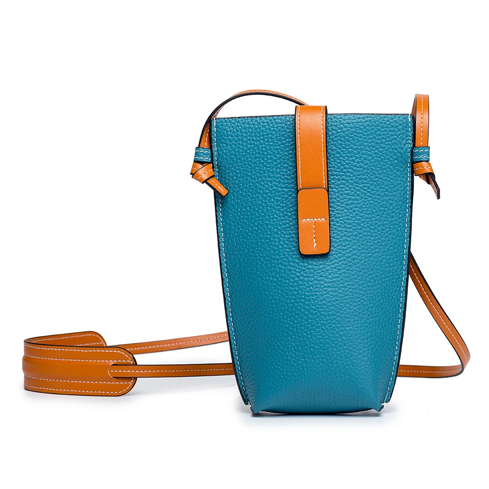 Women Handbag Fashion Lady Shoulder Wholesale Genuine Leather Mobile Phone Case Cell Bag