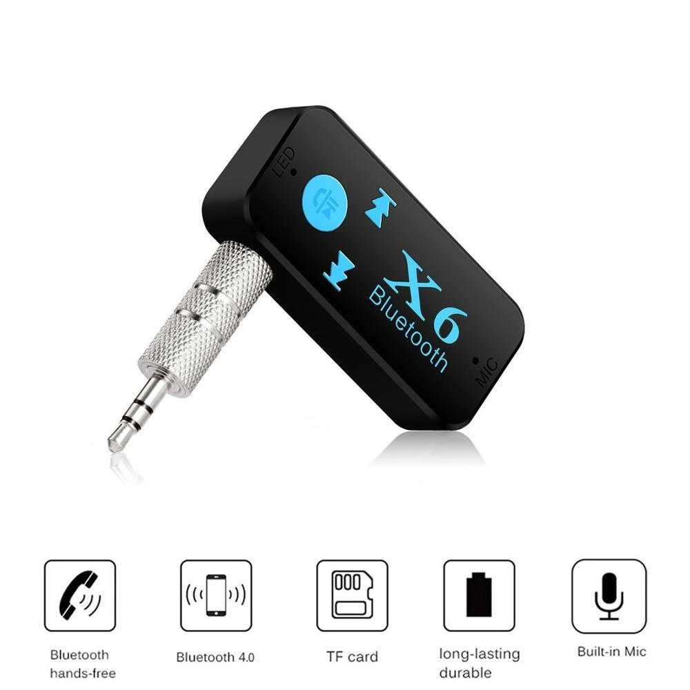 Wireless Car BT-kompatibler Adapter 3,5mm Audio Stereo Music Freisprecheinrichtung Kopfhörer-Receiver Freisprecheinrichtung Automobile -Bluetooth-Kit