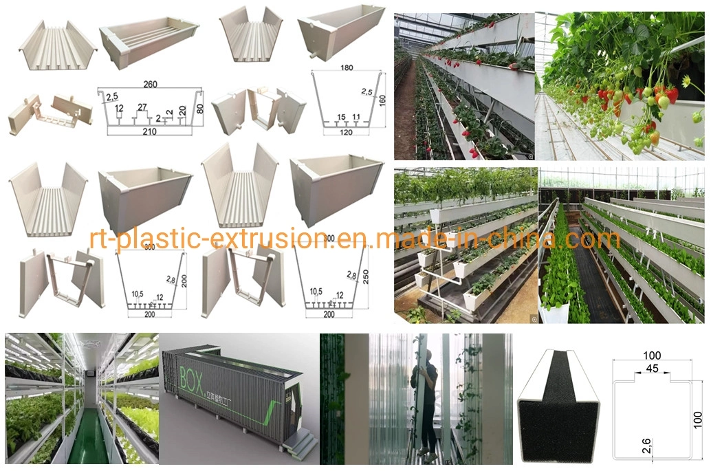 PVC Tube for Nft Hydroponics System/Greenhouse Planting