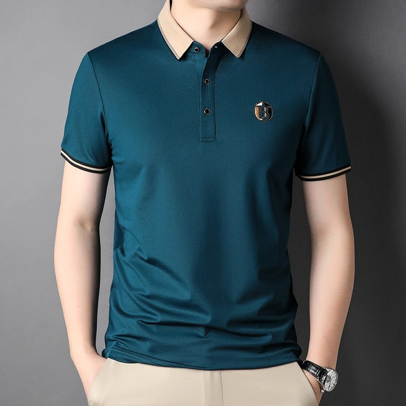 OEM Customized Logo Printing Embroidery Quick Dry Cotton Wholesale/Supplier Plain Short Sleeve Polo Shirt for Men