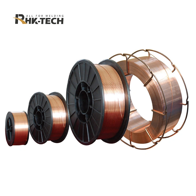 Rhk Hot Sale 0.6mm 0.8mm 1mm 1.2mm 1.6mm CO2 Welding MIG Wire Alloy Copper