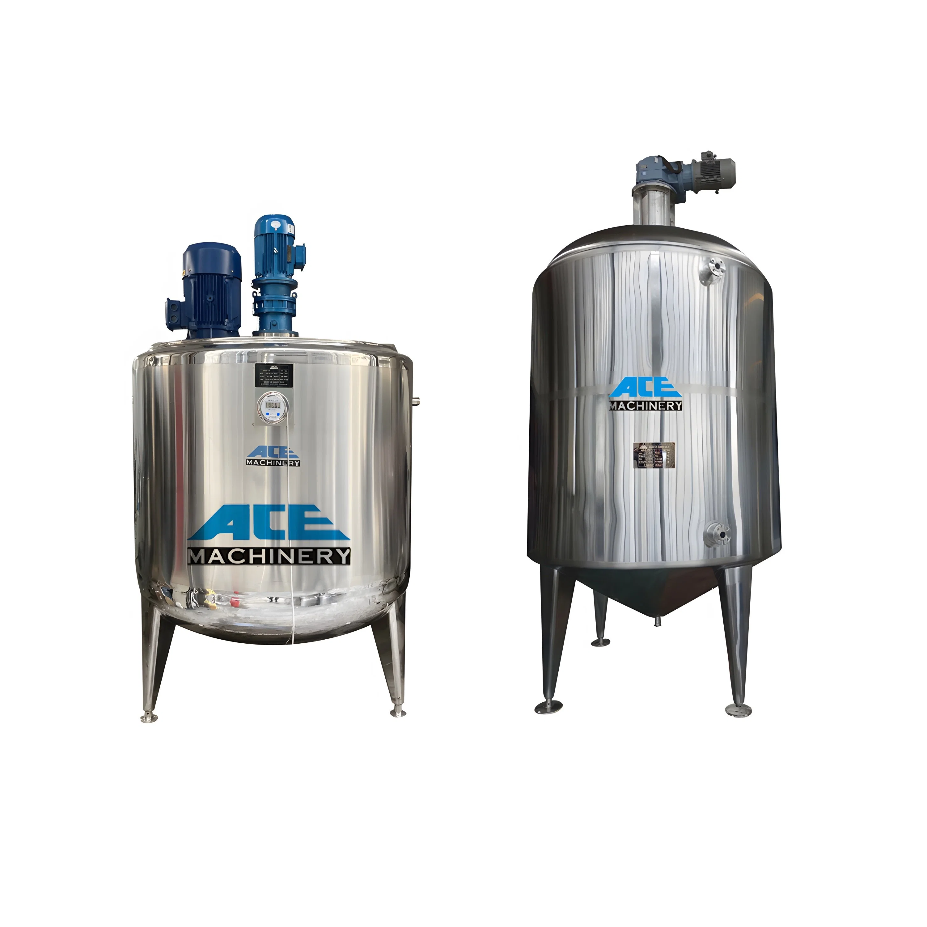 Top 250-10000 Gallon Paint Blend Mixing Tank with Agitator Chemical Mixing Machine Food Grade Liquid Soap Making Machine