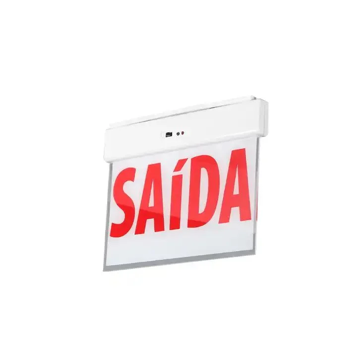 Wholesale/Supplier Price 3W Non Maintained Fire Escape Edge-Lit Exit Sign Supplier