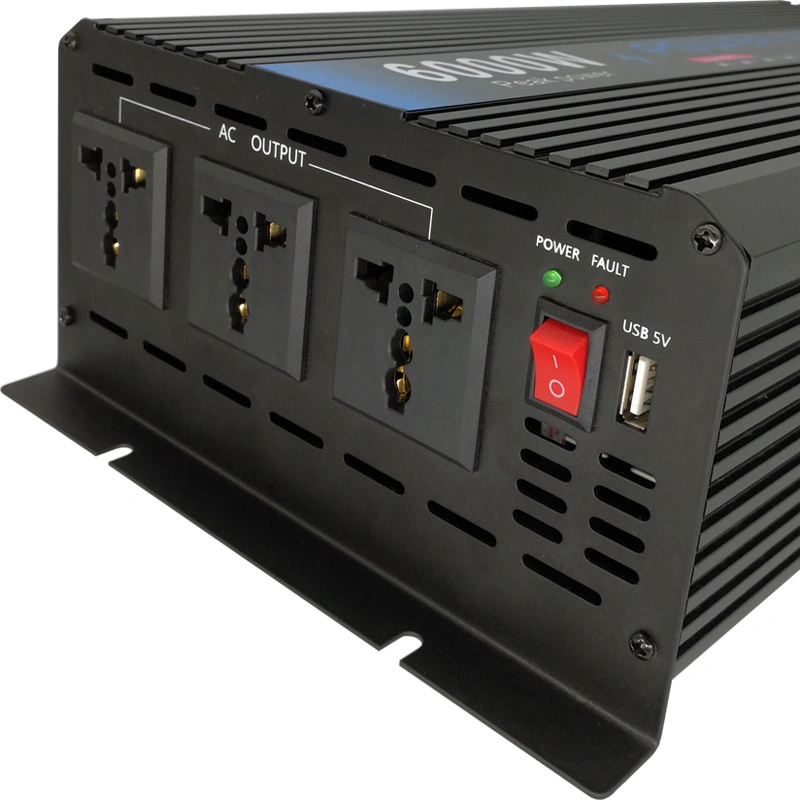 Portable 6kw 24V DC to AC 110V Modified Sine Wave Inverter 6000W