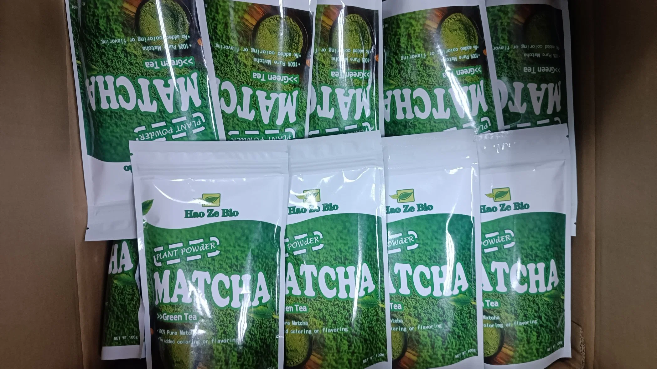 Free Sample OEM Organic Bulk Green Matcha Tea Powder 1kg with Private Label