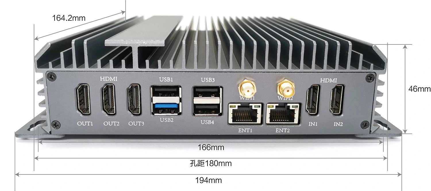 8K Rockchip Rk3588 Мали-G610 MP4 Графический процессор с поддержкой HDMI in/out промышленных мини-ПК