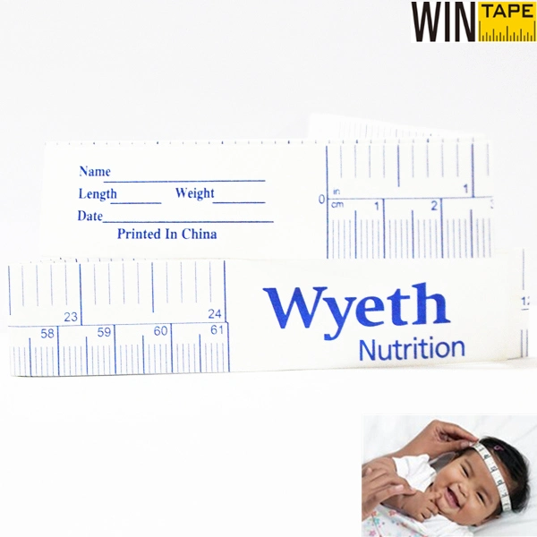 Eco-Friendly Personalized Disposable Paper Hospital Medical Consumables Tape Infant Head Circumference Gifts for Nurses with OEM