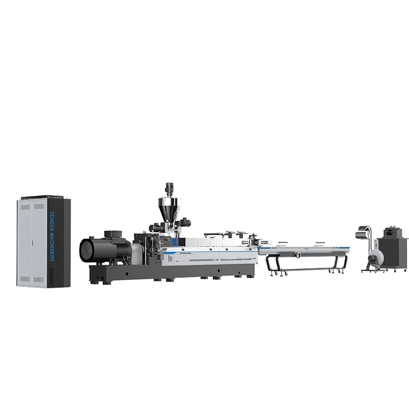 PP PE PVC Nanjing Single and Twin Bio Nanjing Lab Plastic Compounding Twin Screw Extruder Line Recycle for Plastic Pellet