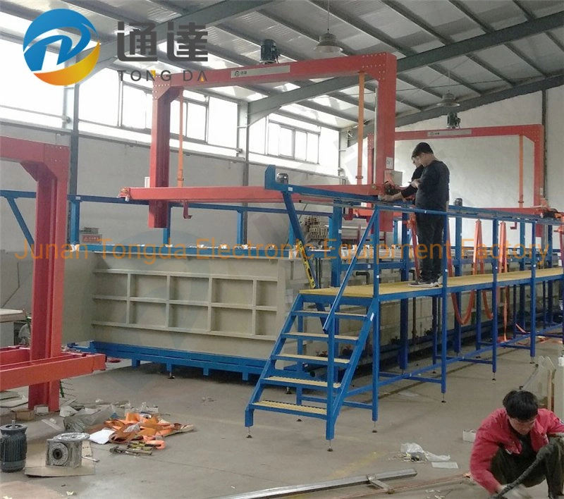 Semi-Auto Nickel Zinc Copper Electroplating Machine Hang Plating Production Equipment