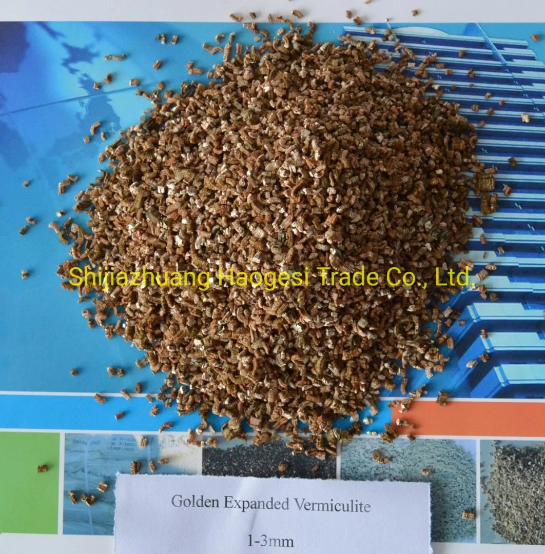 Approvisionnement en usine jardinage plantation matériaux de friction planche ignifugation utilisé pour Golden élargit la Vermiculite et Silvery agrandit la Vermiculite