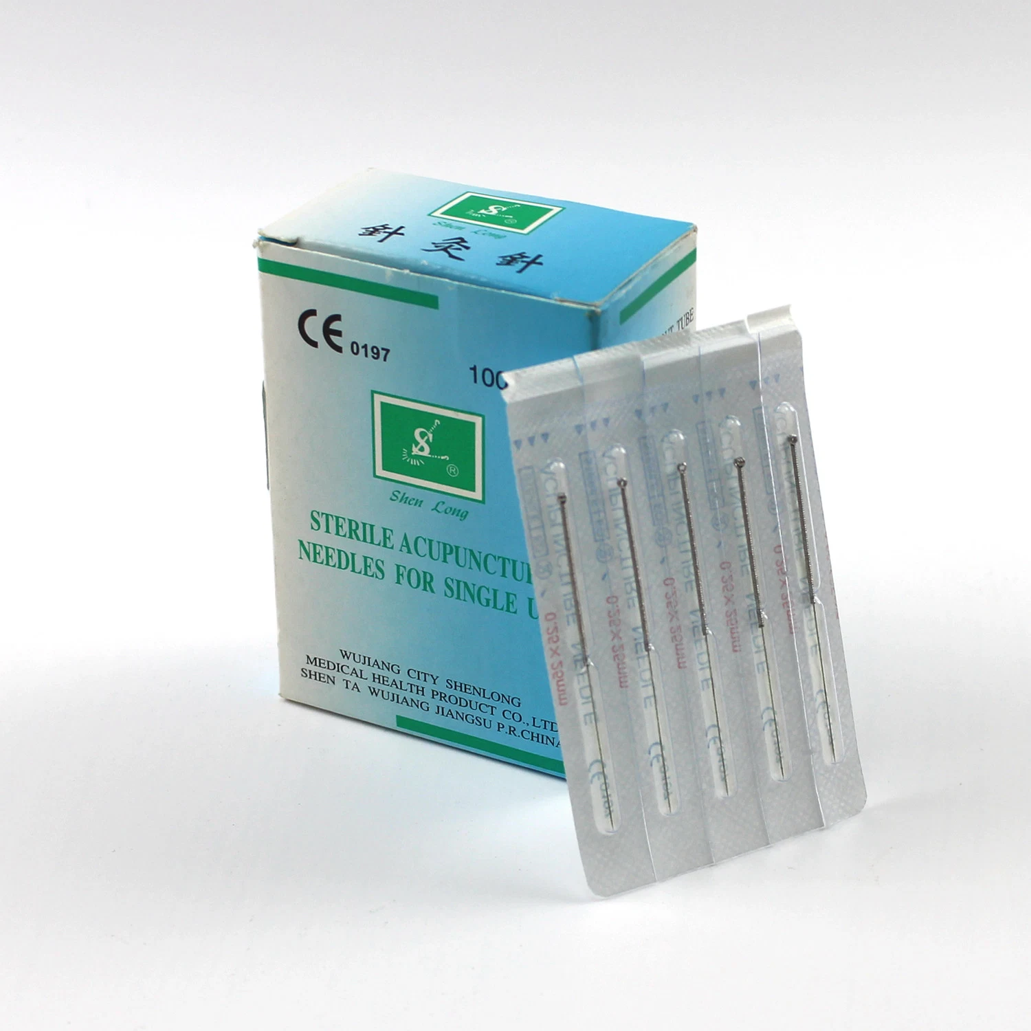 GMP, CE, ISO con mango de acero desechable aguja de acupuntura esterilizadas (AN-11)