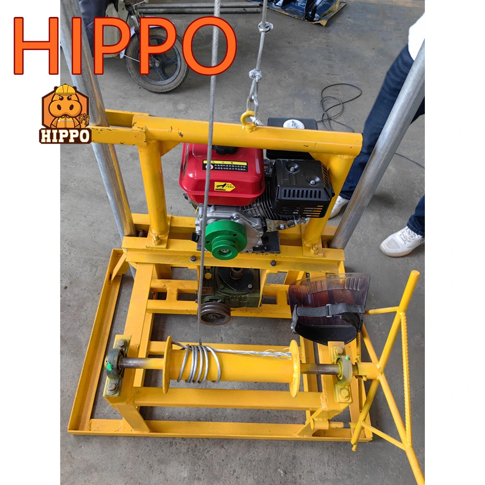 Hippo Small Portable Water Well Drilling Machine Drill Rig for Sale