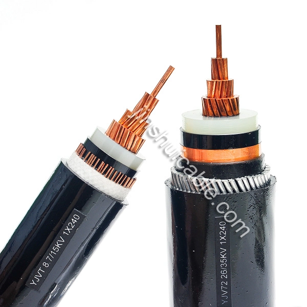 1-35kv XLPE cable de alimentación de alarma de muestra libre, cable resistente al fuego