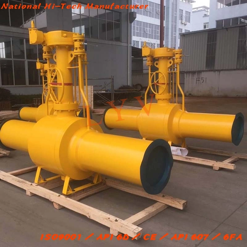 Fully Welded Forged Steel Big Pipeline Ball Valve with Pup