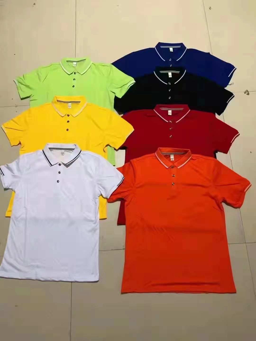 Stock Camisas Polo Cotton Mens Golf Polo Shirt