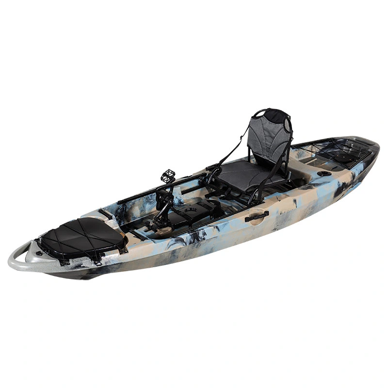 Foot Pedal Drive Fishing Kayak Sit on Top Kuer Plastic HDPE Kayac De Pedales Water Boat Sea Kayak/Canoe