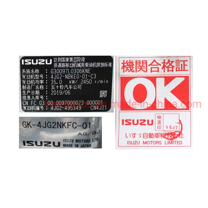 Peças para carros elevadores National III para motor Isuzu 4jg2 4jg2