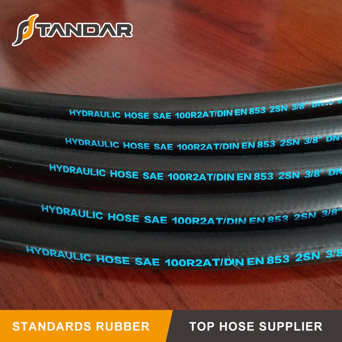 SAE100 R2at High Pressure Rubber Hydraulic Hose with Hydraulic Fitting