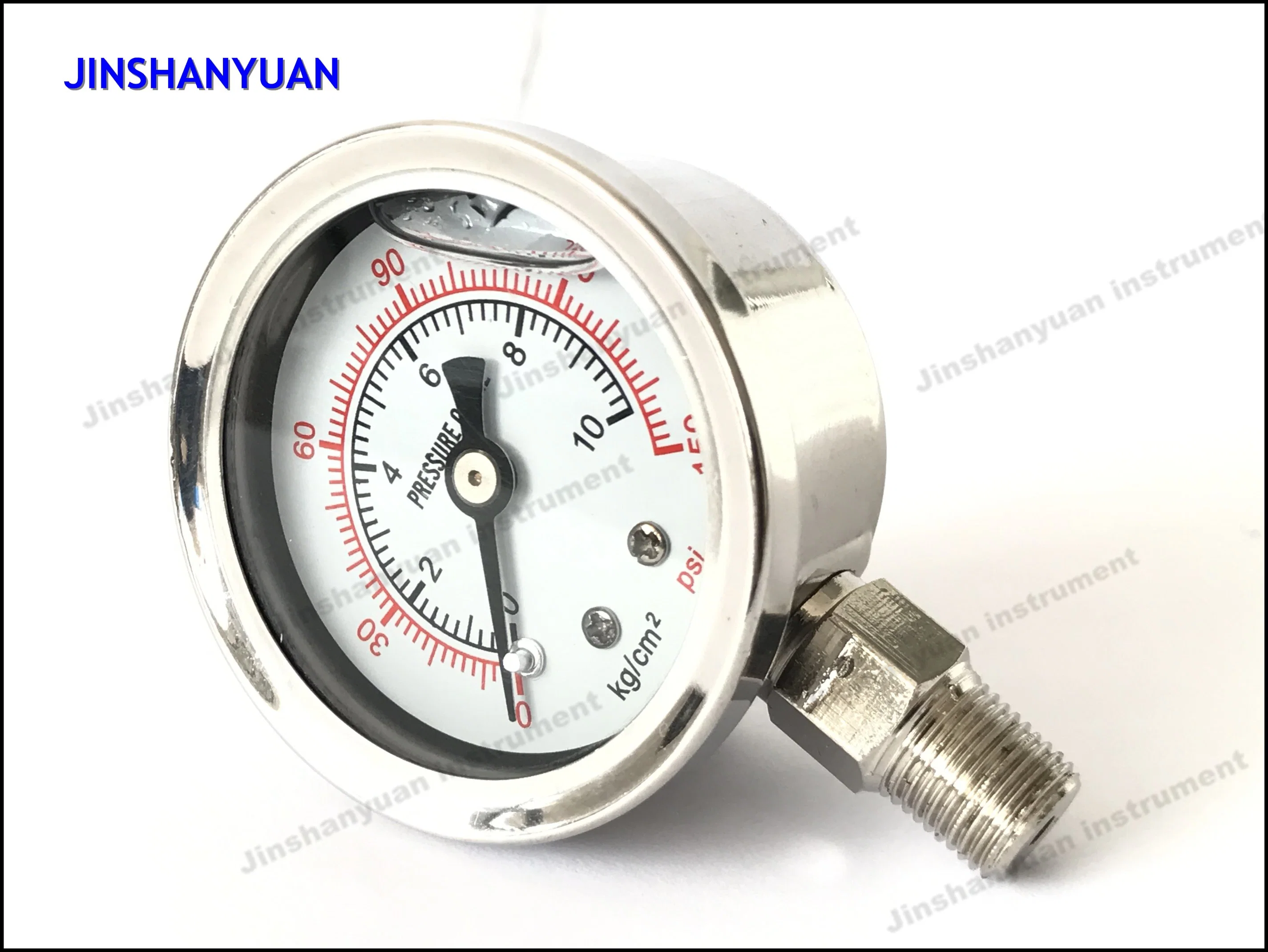 calibre de pressão enchido de 40mm Aço-Líquido inoxidável