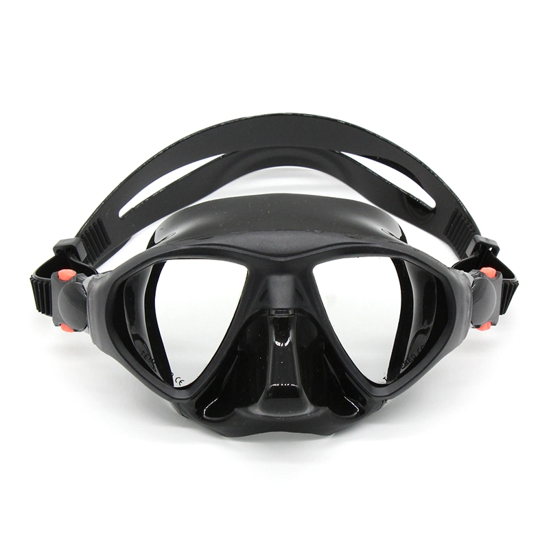 Adulto Scuba Snorkeling máscara de mergulho fácil Fita ajustável com volume baixo para uma melhor visão da lente