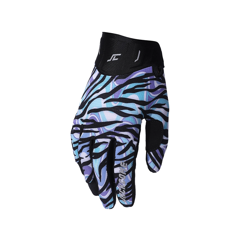 Full Finger Sublimation Printing Silicon Palm Protection MTB Cycling Gloves