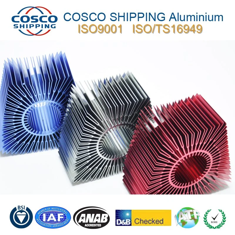 Aluminum Profile Extrusion for Heatsink with Anodizing