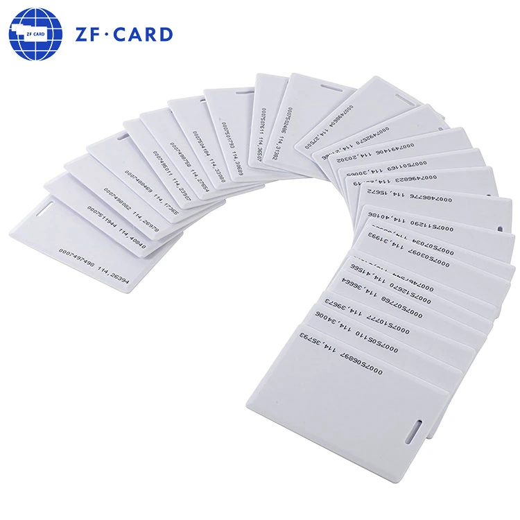 PVC ISO Blank White Clamshell Card 125kHz Em Chip