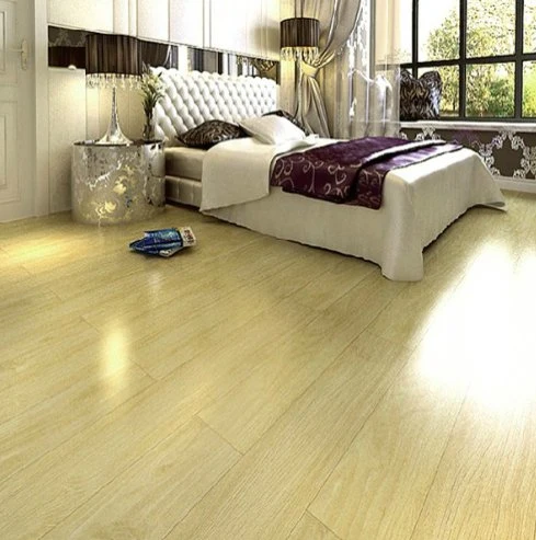 Melhor qualidade proteção ambiental desgaste resistência piso laminado cobrindo Shandong Para Shipping Mall AC4 E1 Grade HDF Oak Wooden Big Piso em Azulejo