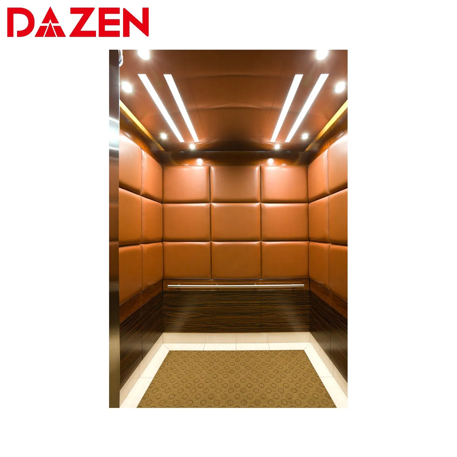 Standard Type Customized 630kg Passenger Elevator 1.75 M/S Lifts for 8 Person