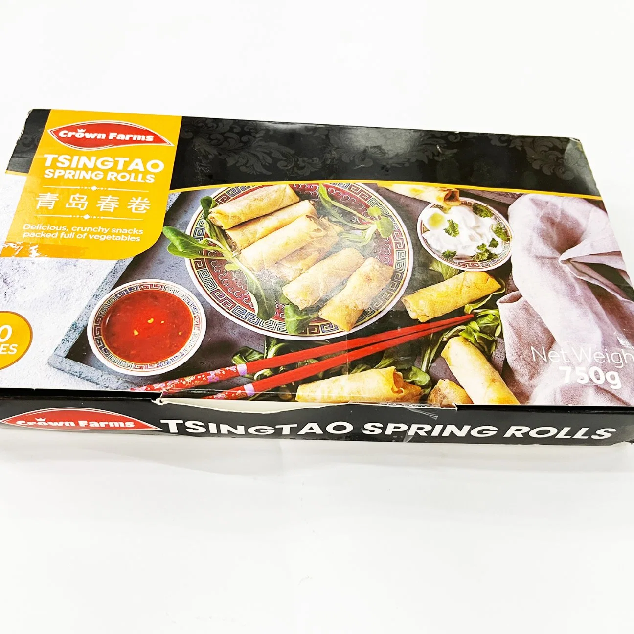 Wheatsun Brand Chinese Food Crispy Fried Frozen Vegetable Spring Rolls Wrapper Pastry