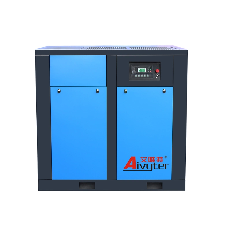 55kw 75HP 10bar Energy Saving Oil Injection Industrial Small Screw Air Compressor Machine Price