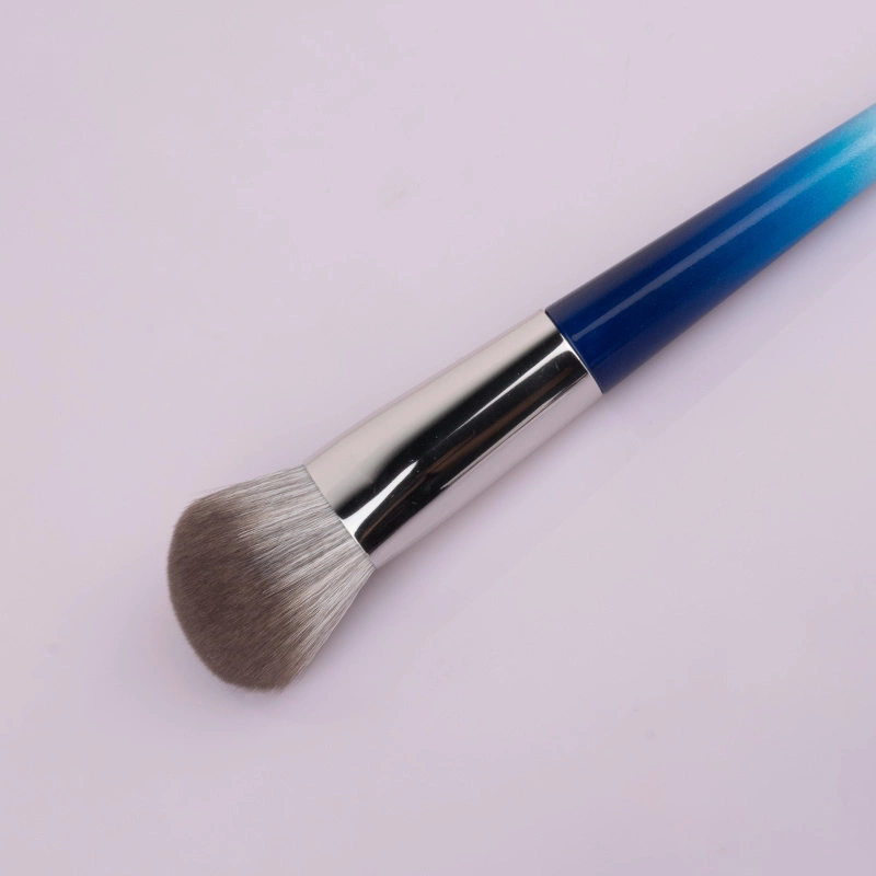 Elegant Blue Ombre Makeup Brush Set - 12 Pack Private Label Cosmetics Brush Set