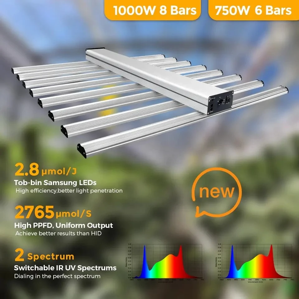 1000W Lm301h Grow Light UV IR Samsung Lm301b Evo Lm281b Bar Lichter Vertikal Gewächshaus 680W LED Grow Light LED Indoor Anlagen