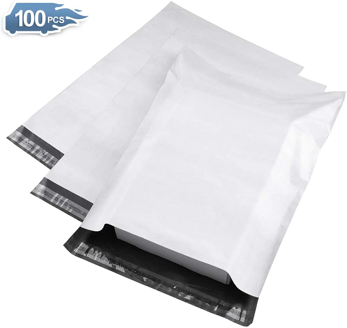 Ln-1507011 Poly Mailing Bags for Packaging Black Express Shipping Bag Custom Logo