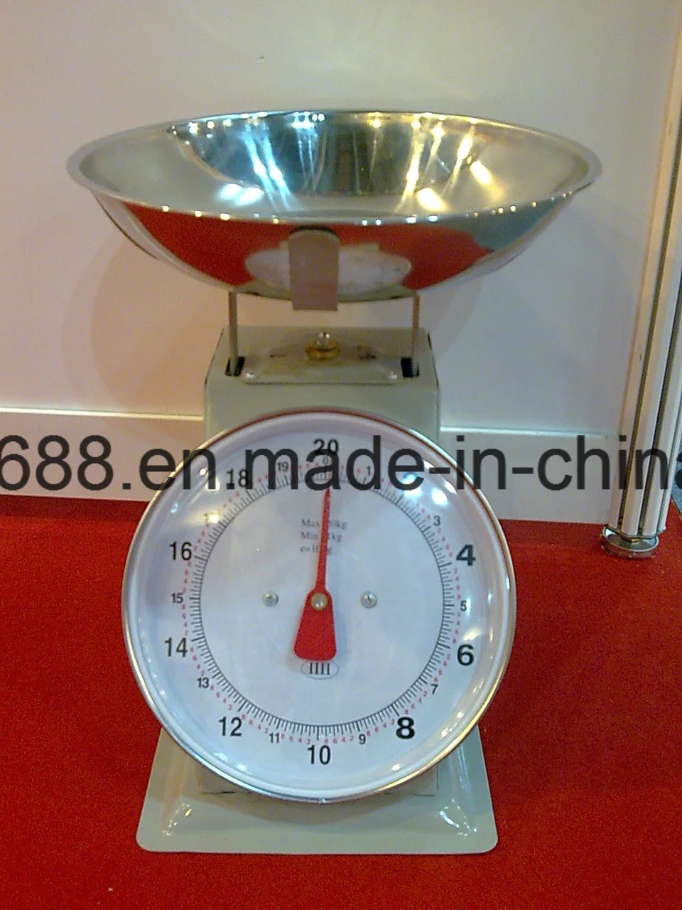 Supermarket Dedicated Stainless Steel Bowl Mechanical Fruit Vegetables Scale