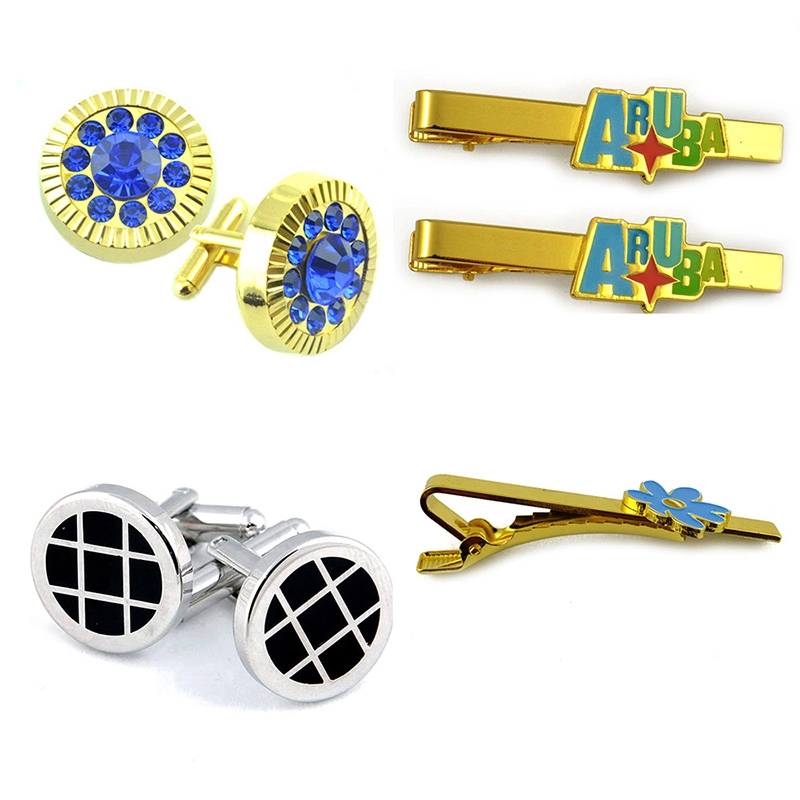 Fashion Metal Crafts Button Gemelos Silver Gold Brass Stainless Steel Enamel Shirt Cufflink for Garment Accessories Fashion Jewelry