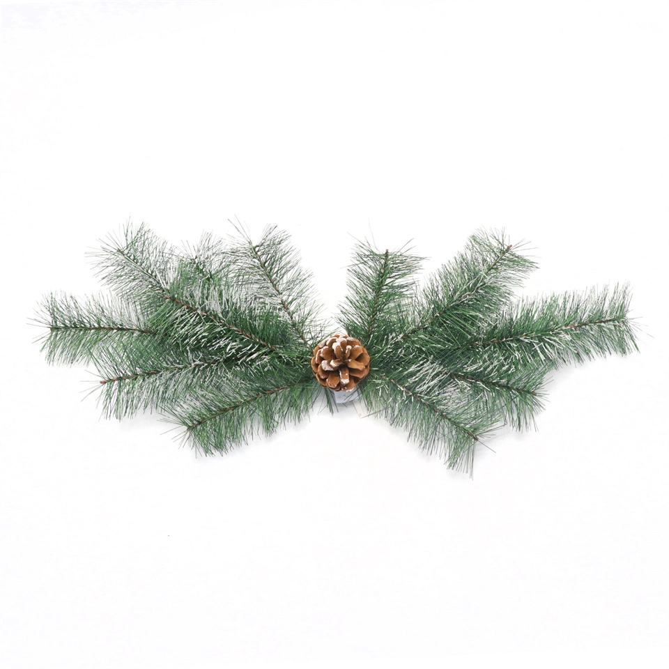 Natal Hot Sale Pine porta agulha pendurar decoração festiva cabeça Abaixo ramos de flores artificiais