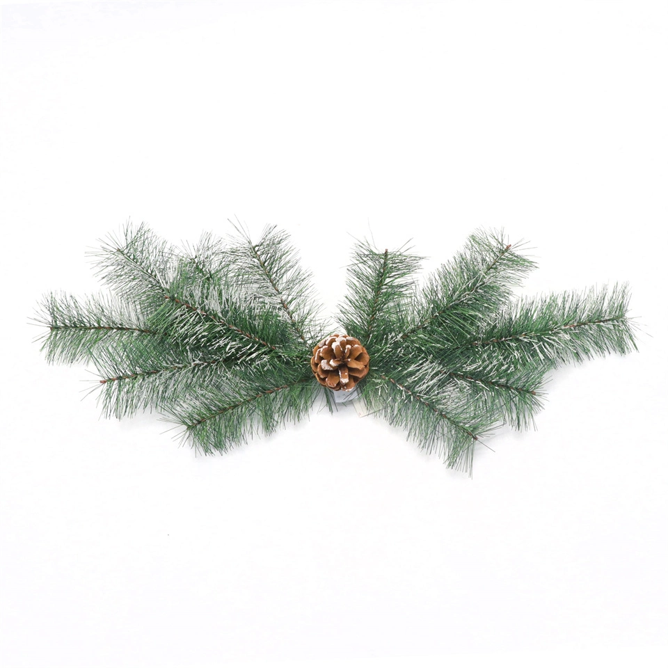 Christmas Hot Sale Pine Needle Door Hanging Festive Decoration Upside Down Artificial Flower Branches