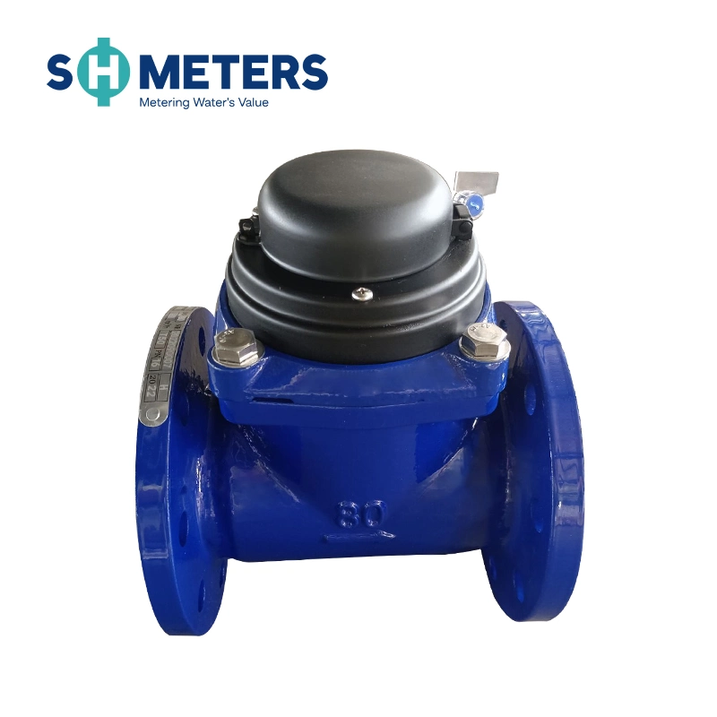 Large Size DN50~DN300 Class B Cast Iron Woltman Turbine Flow Water Meter