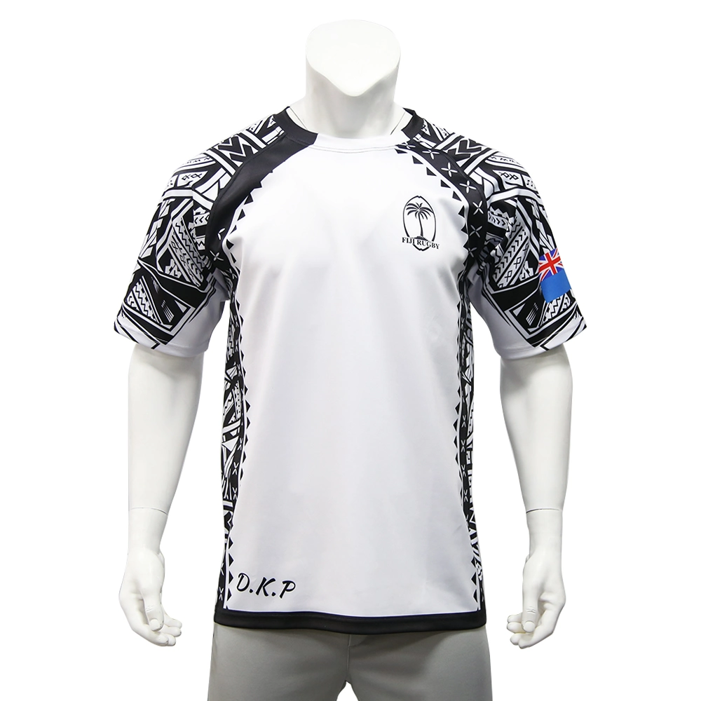La impresión de sublimación de ropa deportiva Healong práctica Rugby Jersey equipo personalizado Camiseta de Rugby de desgaste