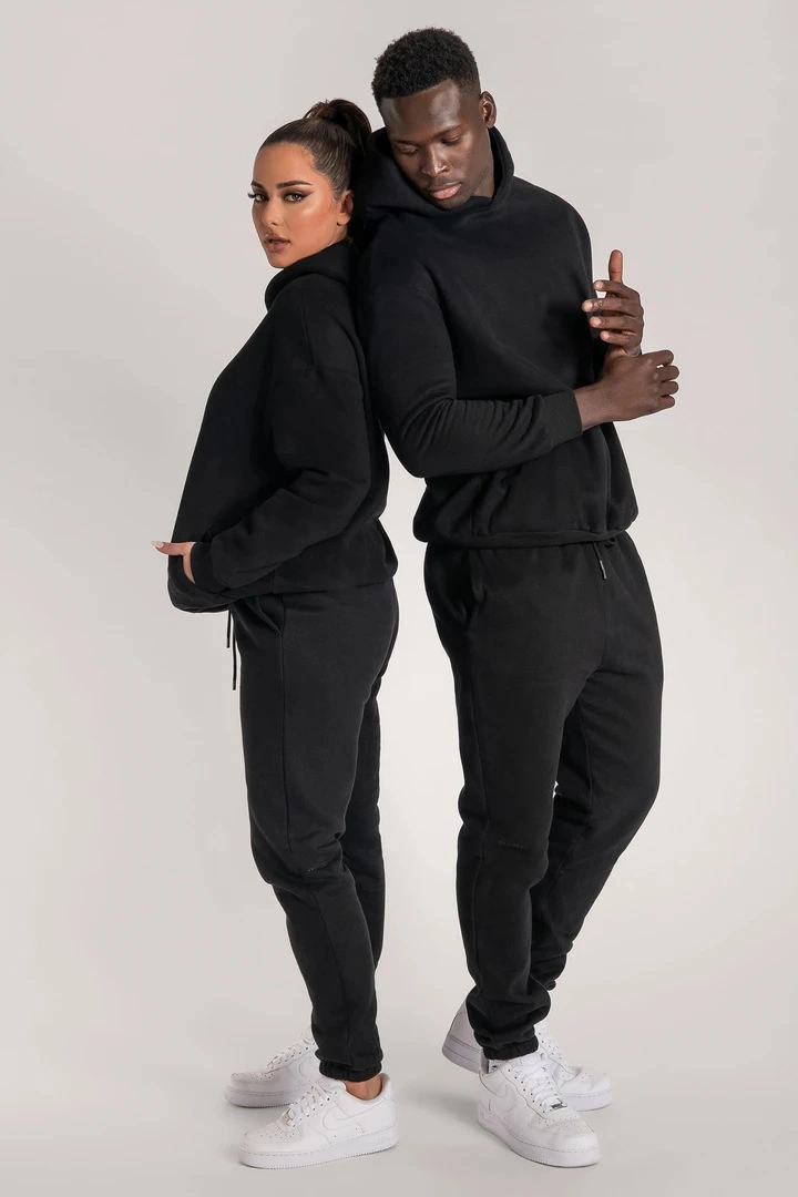 Women Clothing No Sexy Sports Set Couple Men&prime; S Hoodie and Jogger Set Hoodies