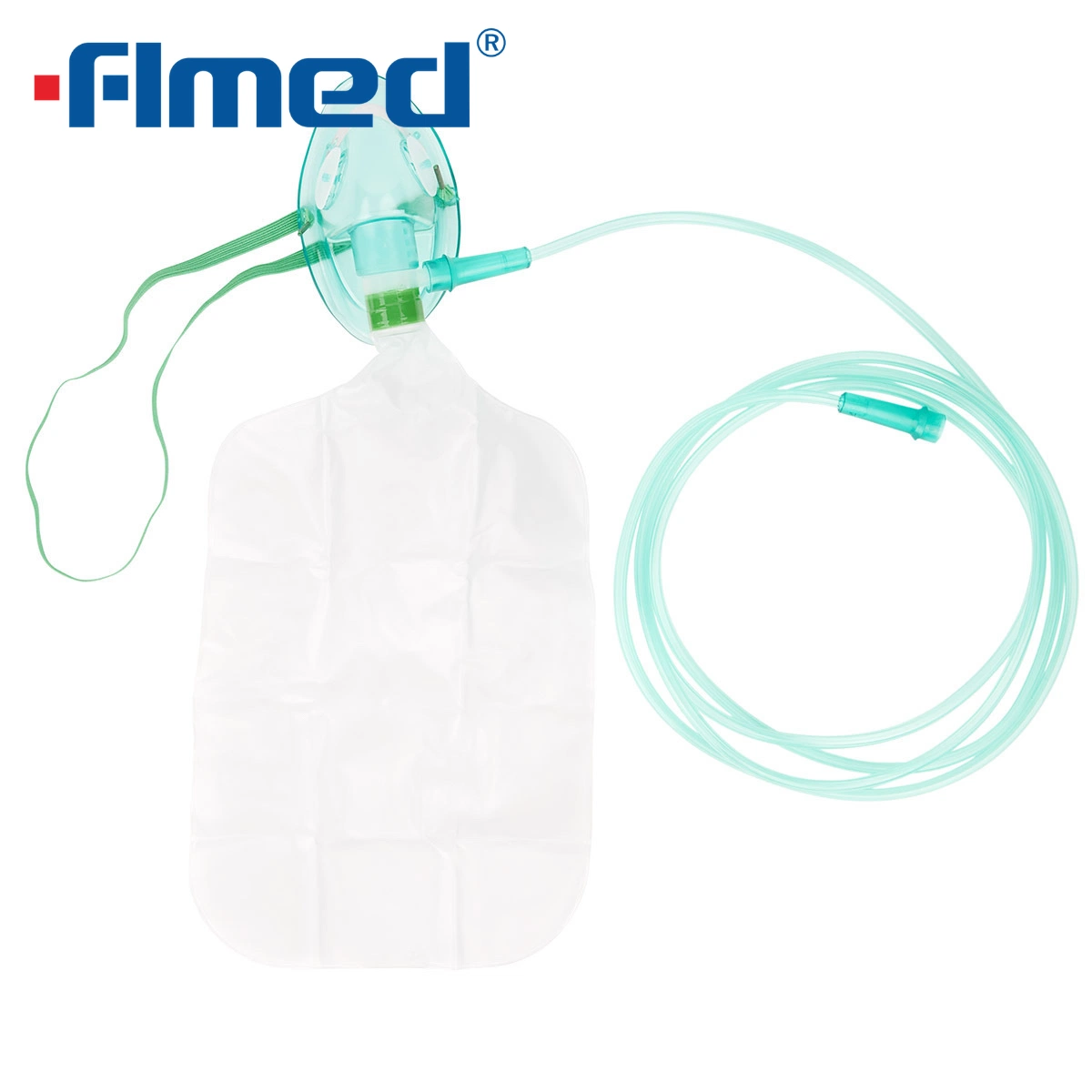 Medical Disposable Sterile Soft Comfortable Non-Rebreather Oxygen Mask with Reservoir Bag White